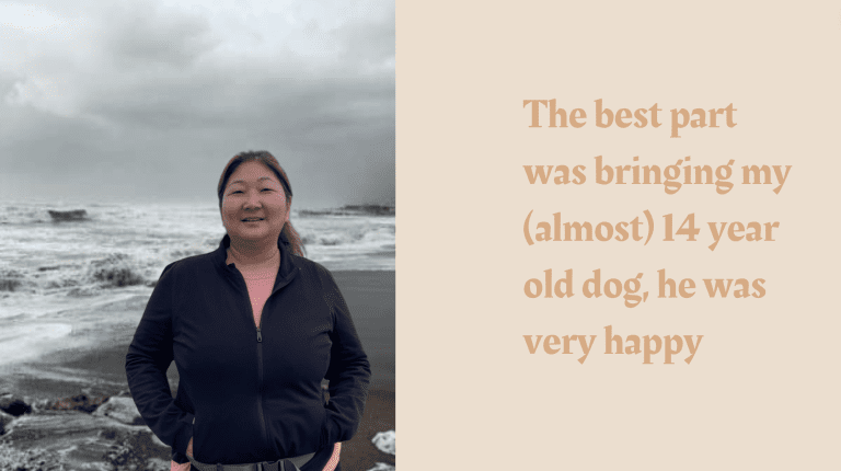 She is happy for her dog | Review