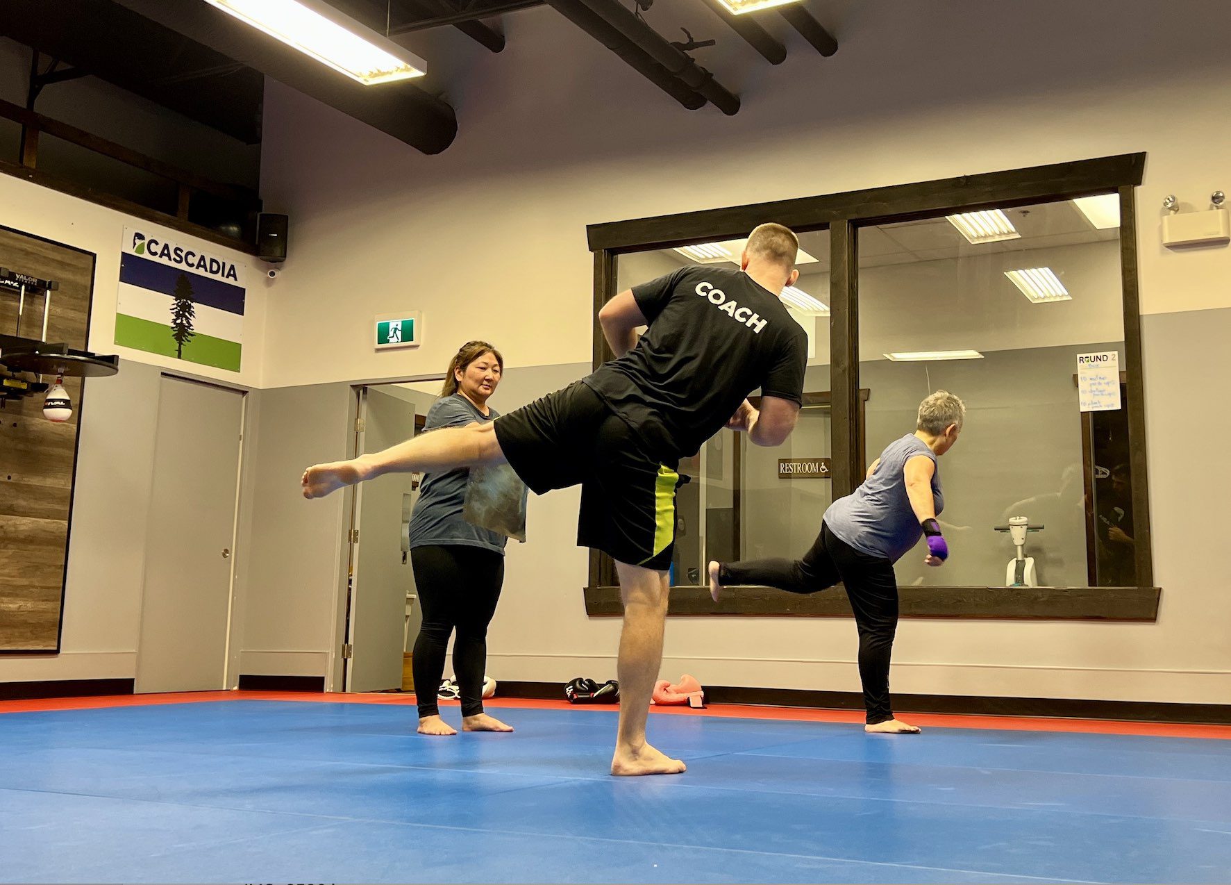 cat smiley boot camp