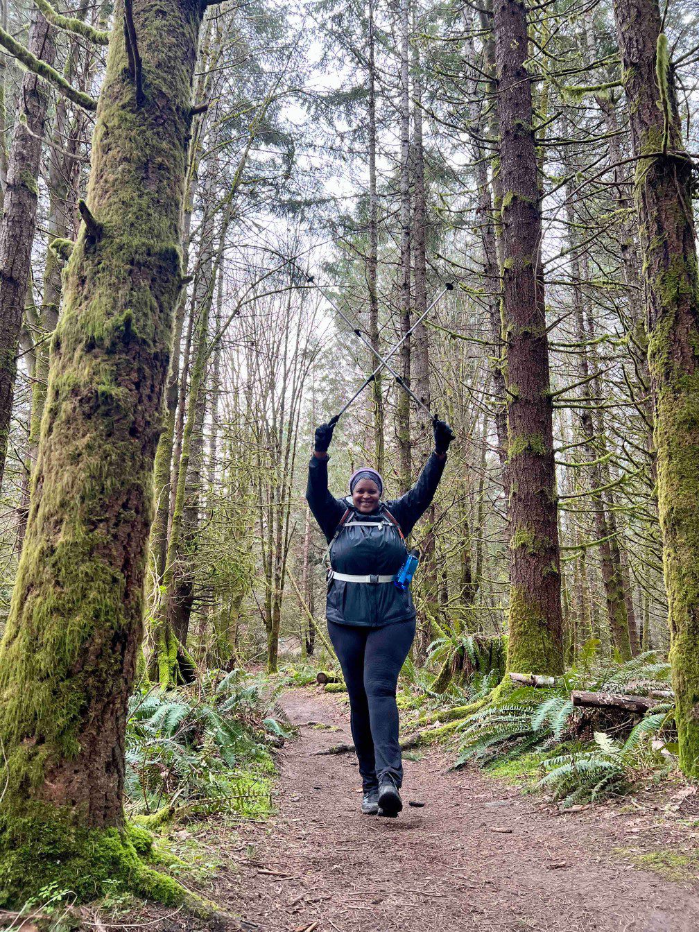 A happy walk in the jungle